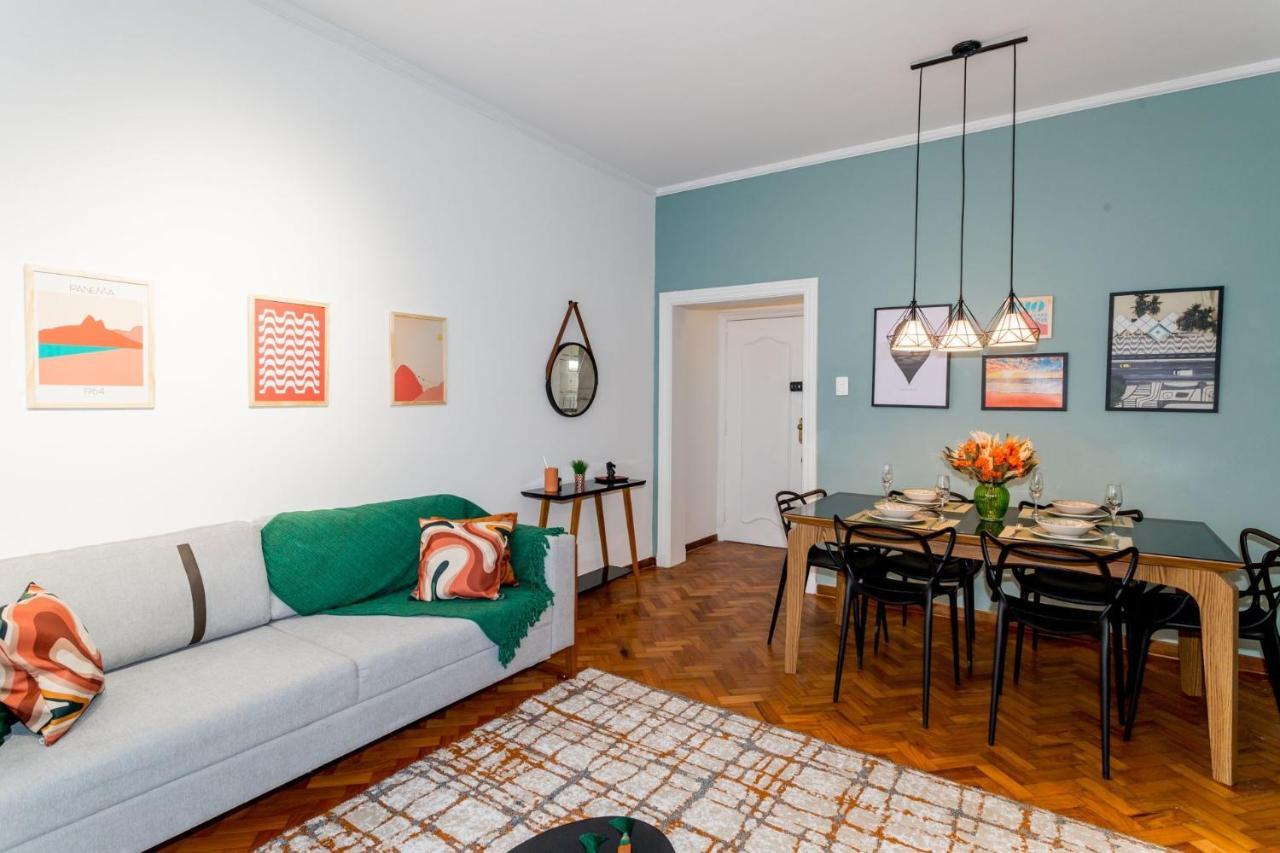 Chegou O Pe Na Areia Em Plena Praia De Copacabana, Incrivel Apto De 2 E 3 Quartos, Tudo Novo E Decorado, 50M Da Praia, Com Cozinha E Lavanderia Completos Rio de Janeiro Bagian luar foto