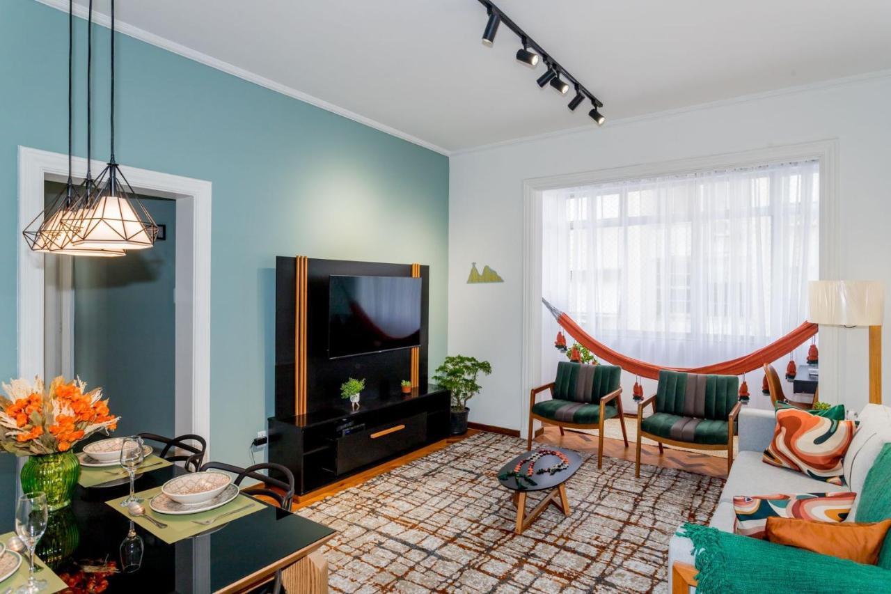 Chegou O Pe Na Areia Em Plena Praia De Copacabana, Incrivel Apto De 2 E 3 Quartos, Tudo Novo E Decorado, 50M Da Praia, Com Cozinha E Lavanderia Completos Rio de Janeiro Bagian luar foto